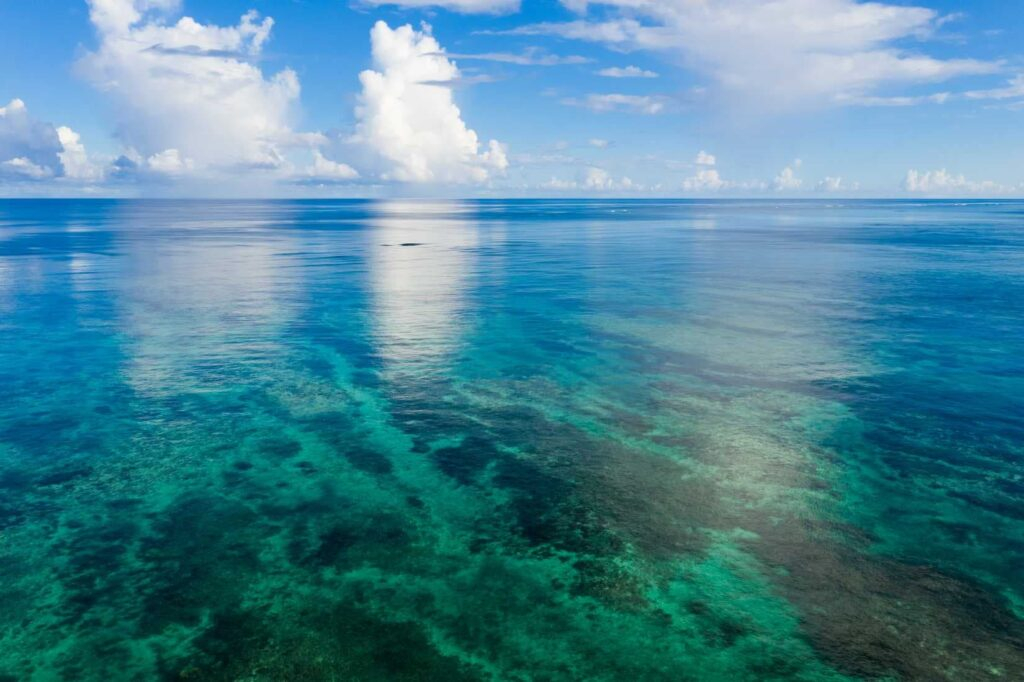 La laguna tropical de Ishigaki (Japón).